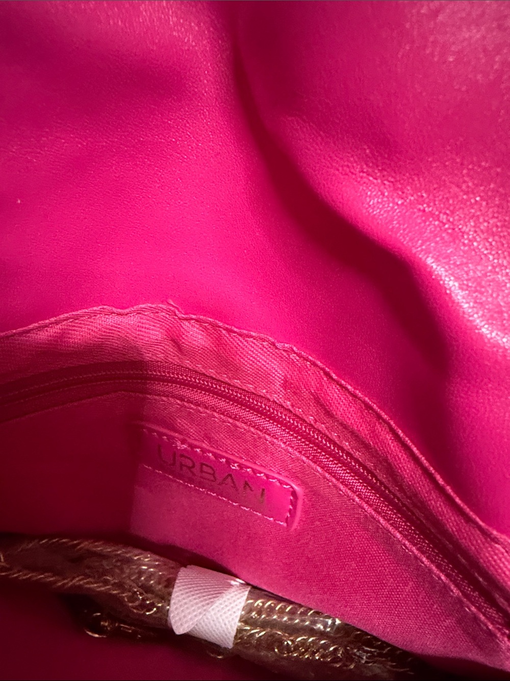 Urban Expressions Hot Pink Woven Clutch - Picture 2 of 5